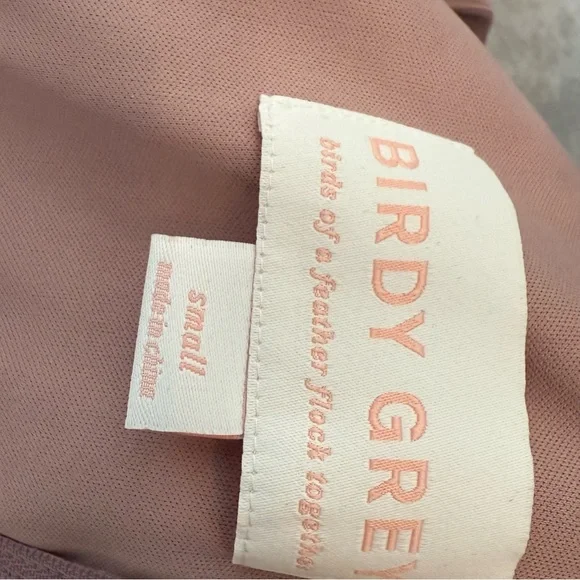 Birdy Grey Formal Mauve Dusty Rose Dress Gown Mesh Cutouts Prom Wedding Gala - Picture 10 of 10